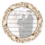 Elegant Butterfly Round Stickers