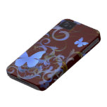 Elegant Butterfly Swirl Case-Mate iPhone 4 Case