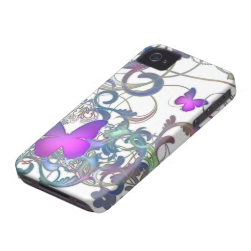 Elegant Butterfly Swirl iPhone 4 Covers