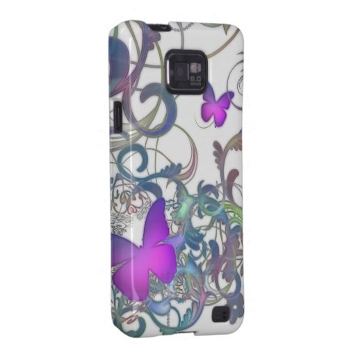 Elegant Butterfly Swirl Samsung Galaxy Covers