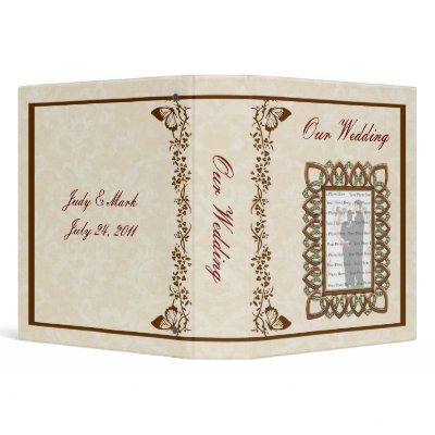 Elegant Butterfly Wedding Photo Album Binders