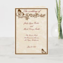 Elegant Butterfly Wedding Program Card