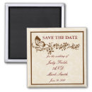 Elegant Butterfly Wedding Save The Date Magnet