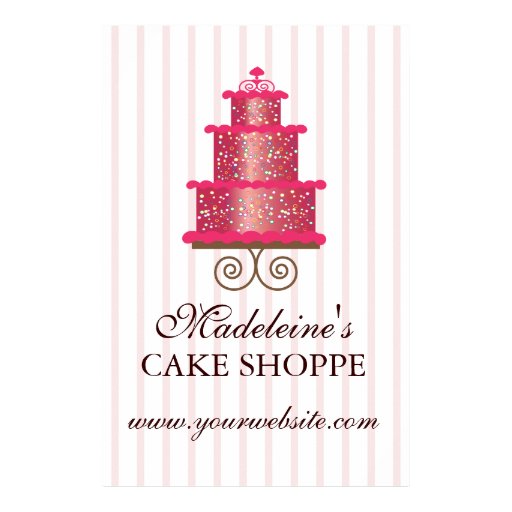 Elegant Cake Custom Bakery Business Poster Zazzle