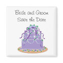 Elegant Cake Save the Date magnets
