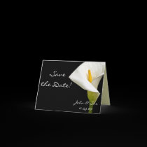 Elegant Cala Lily - Save the Date Card by ArtByLindaLou Elegant Cala Lily - Save the Date Card