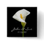Elegant Cala Lily - Square Button