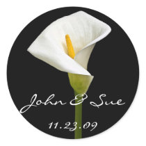 Elegant Cala Lily - Sticker by ArtByLindaLou Elegant Cala Lily - Sticker