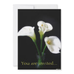 Elegant Calla Lily Flowers 10 Personalized Invites