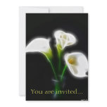 Elegant Calla Lily Flowers 10 Modern Invitations