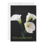 Elegant Calla Lily Flowers 12 Custom Invitations