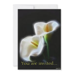 Elegant Calla Lily Flowers 13 Modern Personalized Invitations