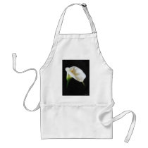 Elegant Calla Lily Flowers 3 Painterly Apron