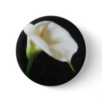 Elegant Calla Lily Flowers 3 Painterly Pin