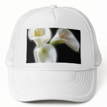 Elegant Calla Lily Flowers 6 Modern Mesh Hat