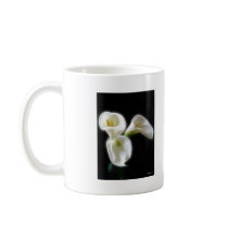 Elegant Calla Lily Flowers 6 Modern Coffee Mug