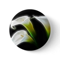 Elegant Calla Lily Flowers 7 Modern Button