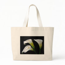 Elegant Calla Lily Flowers 7 Painterly Canvas Bag