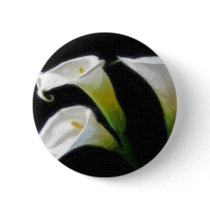 Elegant Calla Lily Flowers 7 Painterly Pin