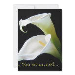 Elegant Calla Lily Flowers 8 Personalized Invitations