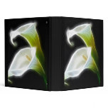 Elegant Calla Lily Flowers 8 Modern Vinyl Binder