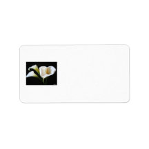 Elegant Calla Lily Flowers 9 Custom Address Labels