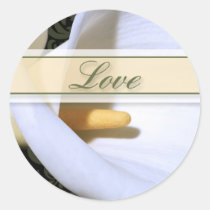 Elegant Calla Lily Love Sticker stickers