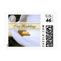 Elegant Calla Lily Our Wedding Small Postage postage by twoheartsshoppe Elegant Calla Lily Our Wedding Small Postage postage