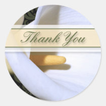 Elegant Calla Lily Thank You Sticker stickers