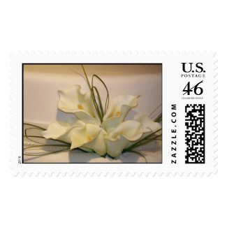 Elegant calla lily Wedding Postage stamp