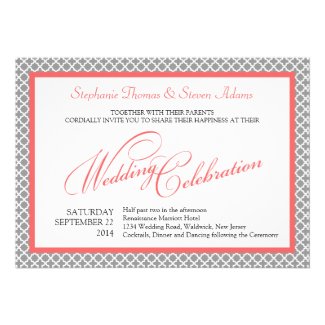 Elegant Calligraphy Wedding Invitation