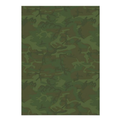 Elegant Camo Wedding Invitations