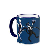 Elegant cats mugs