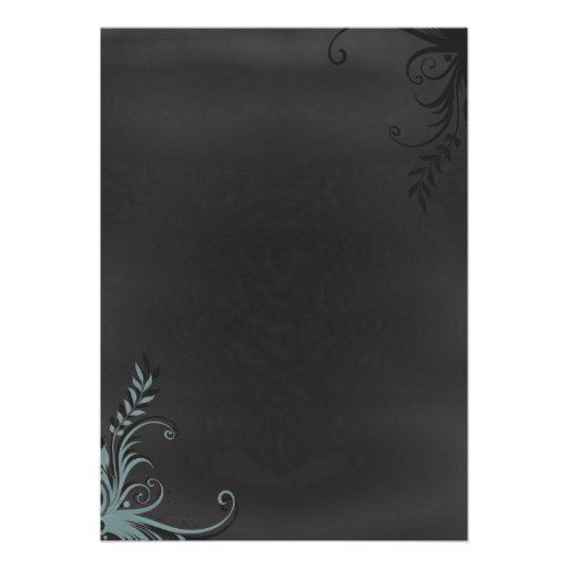 Elegant Chalkboard Look Engagement Party Custom Cards