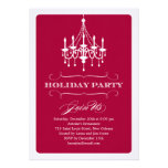 Elegant Chandelier Holiday Party Invitation invitations