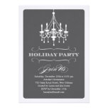 Elegant Chandelier Holiday Party Invitation invitations