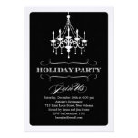 Elegant Chandelier Holiday Party Invitation invitations