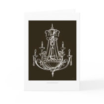 Elegant Chandelier Notecards