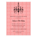 Elegant Chandelier Party Invitation - Pink invitations