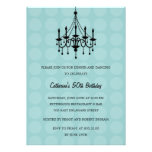 Elegant Chandelier Party Invitation - Turquoise invitations
