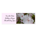 Elegant Cherry Blossom Save the Date business cards