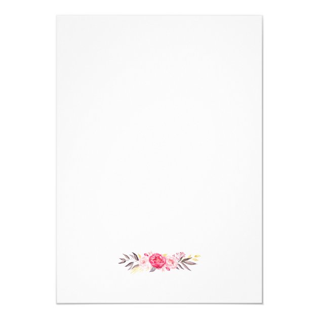 Elegant Chic Floral Gold Frame | Retirement Part Card