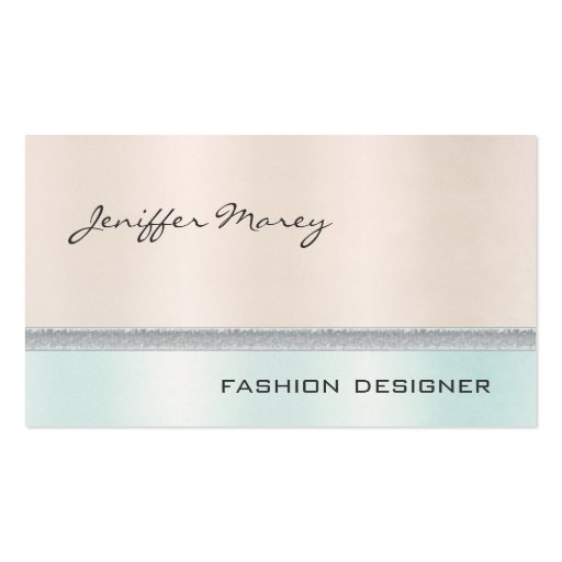 Elegant chic luxury contemporary shiny pastel business cards