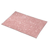 Elegant Chic Luxury Faux Glitter Rose Gold Cloth Placemat Zazzle