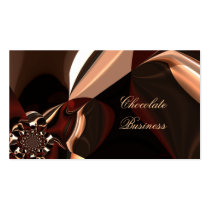 Elegant Chocolate Swirl Cream Brown Profile business cards