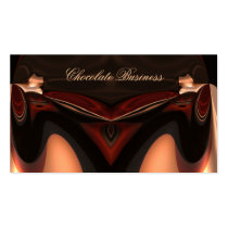 Elegant Chocolate Swirl Cream Brown Profile business cards