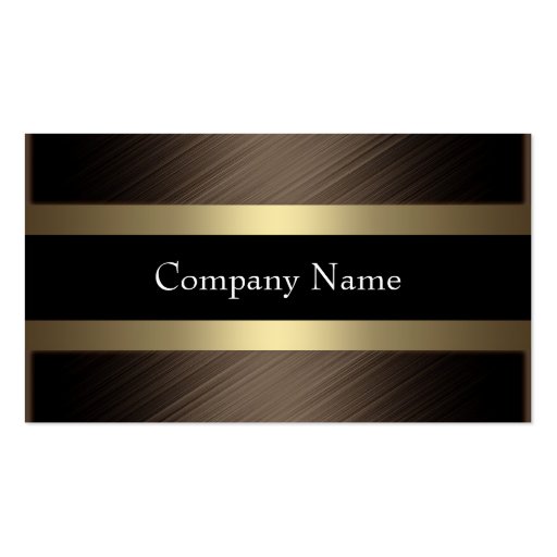 Elegant Chocolate with Black Coffee Business Cards (front side)