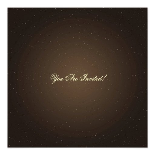 Elegant Christmas Bridal Shower Gold Invite