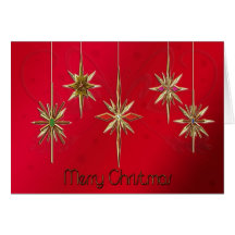 Elegant Christmas card with ornaments