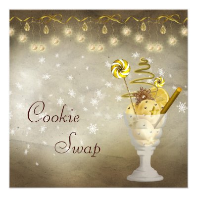 Elegant Christmas Cookie Swap Invite